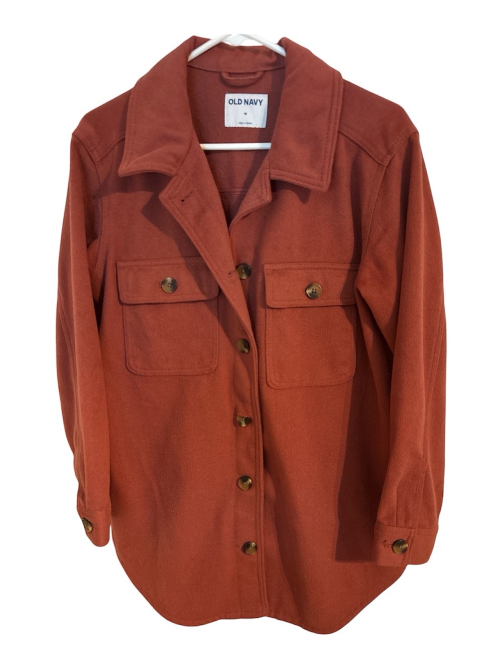 Old Navy Rust Button-Front Utility Shacket